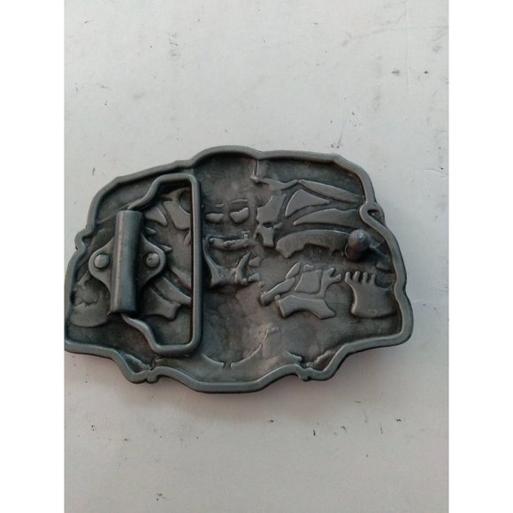 RIDE FREE DIE FREE MOTORCYCLE BELT BUCKLE - A WAY OF LIFE - SKULL - BAT WINGS ? - Picture 3 of 9